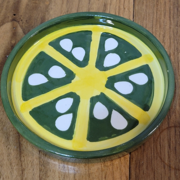 4 piece handpainted lime themed tequila set - Picture 4 of 11